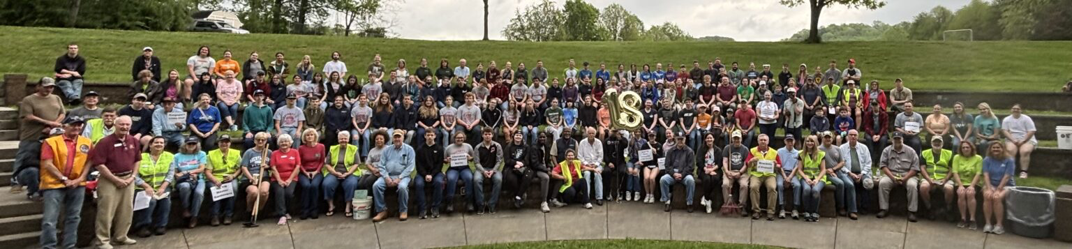 Group of volunteers at Friends of Warrior's Path State Park.